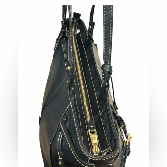 Lauren Ralph Lauren Sheldon Leather Tote Black - Picture 5 of 16